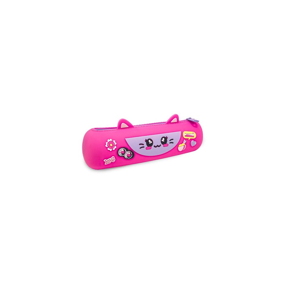 Силиконов несесер MITAMA MITAMINI Pink Sushi, с цип, 22х6.5 см, розов Силиконов несесер MITAMA MITAMINI Pink Sushi, с цип, 22х6.5 см, розов