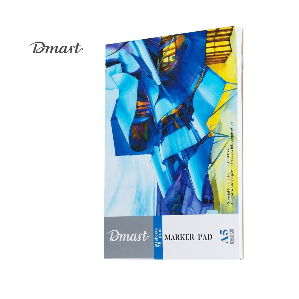 Скицник Deli Dmast EC365, за маркери, A5, 75 г/кв.м, 50 л.
