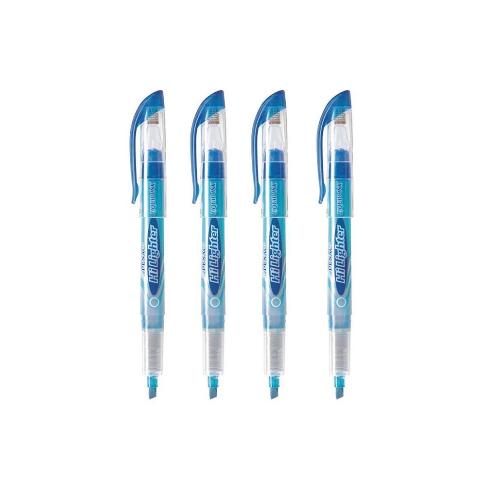 Текстмаркер с течно мастило Penac Hi Lighter, скосен връх 1-4 мм, син