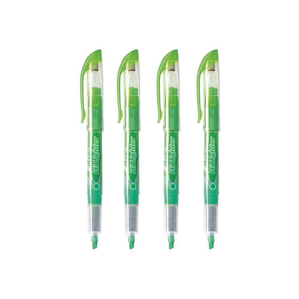 Текстмаркер с течно мастило Penac Hi Lighter, скосен връх 1-4 мм, зелен