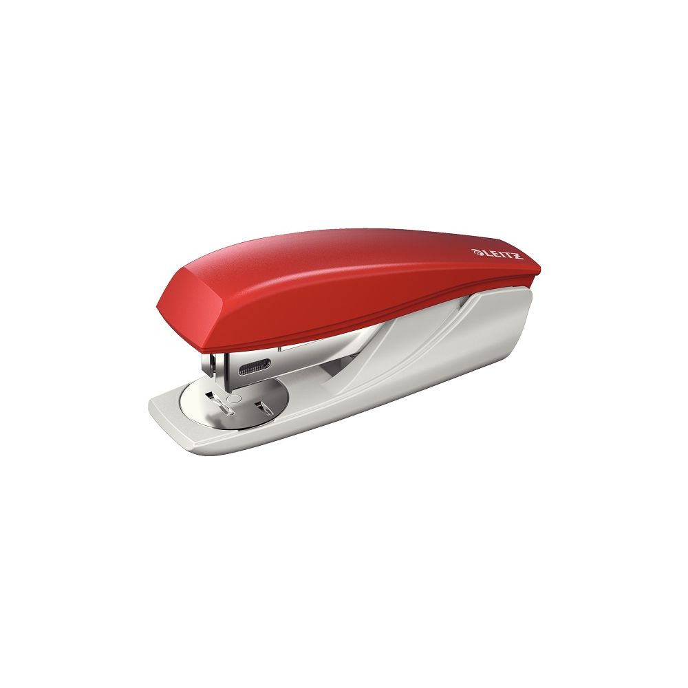 Телбод LEITZ 5501 Nexxt, за 25 л.(80 г), 35х51х121 мм, телчета 24(26)/6, пластмаса + метал, червен