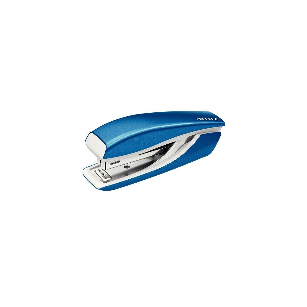 Телбод LEITZ WOW, мини, за 10 л.(80 г), 29х43х98 мм, телчета 10/4, пластмаса + метал, син металик