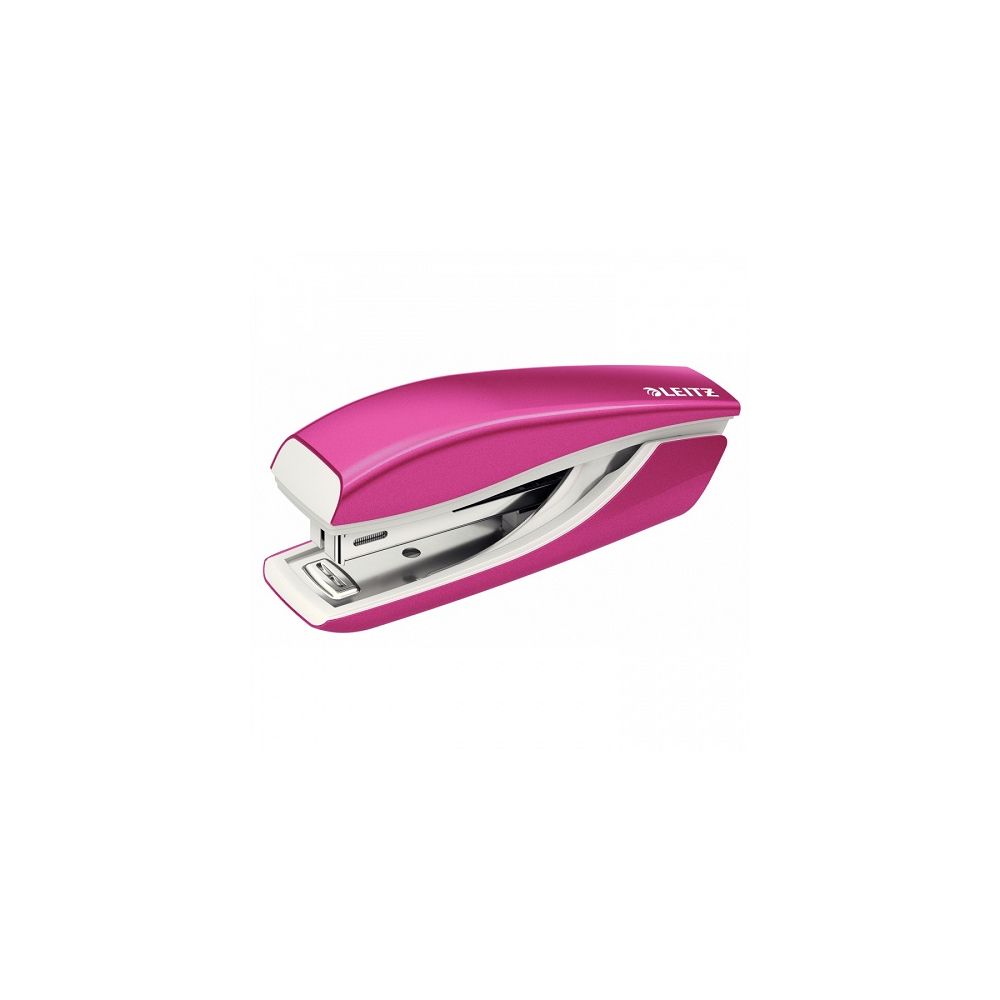 Телбод LEITZ WOW, мини, за 10 л.(80 г), 29х43х98 мм, телчета 10/4, пластмаса+метал, цикламен металик