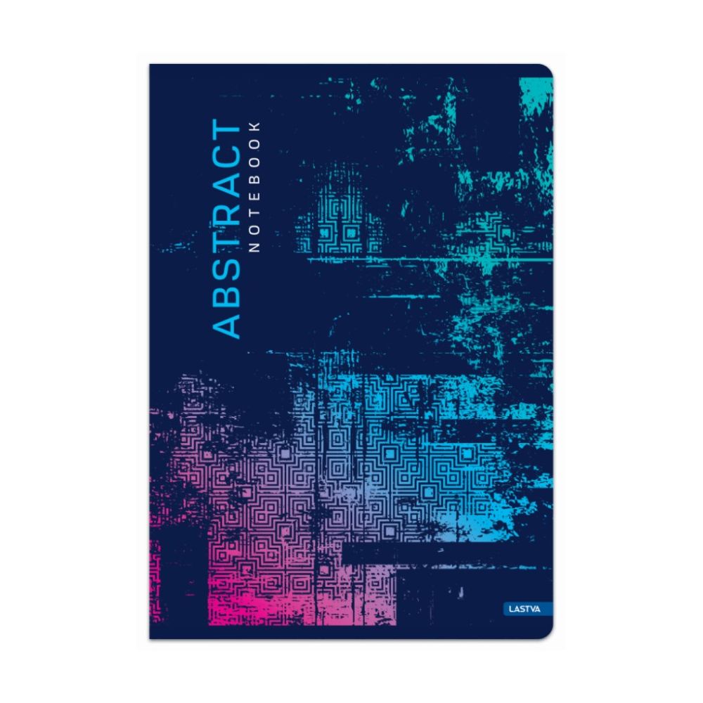Тетрадка LASTVA Abstract, A4, 80 л., линиран офсет 80 г, корица 300 г, гланц ламинат