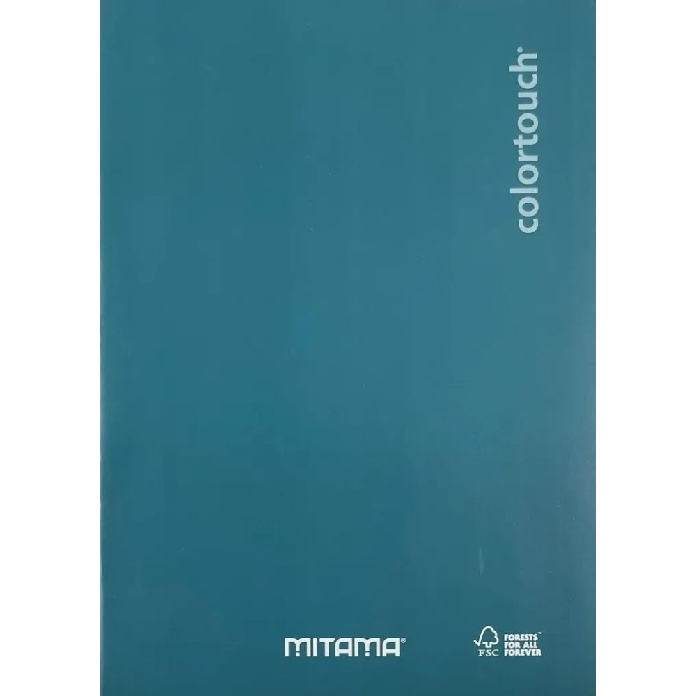 Тетрадка MITAMA Color Touch, А4, 42 л., линиран офсет 80 г, корица картон, мат ламинат, микс цветове