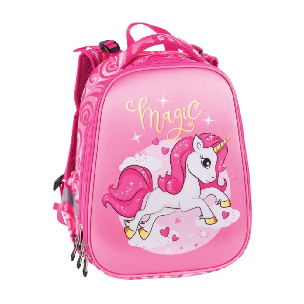Ученическа раница PULSE Anatomic Cube Pink Magic, 2 отделения