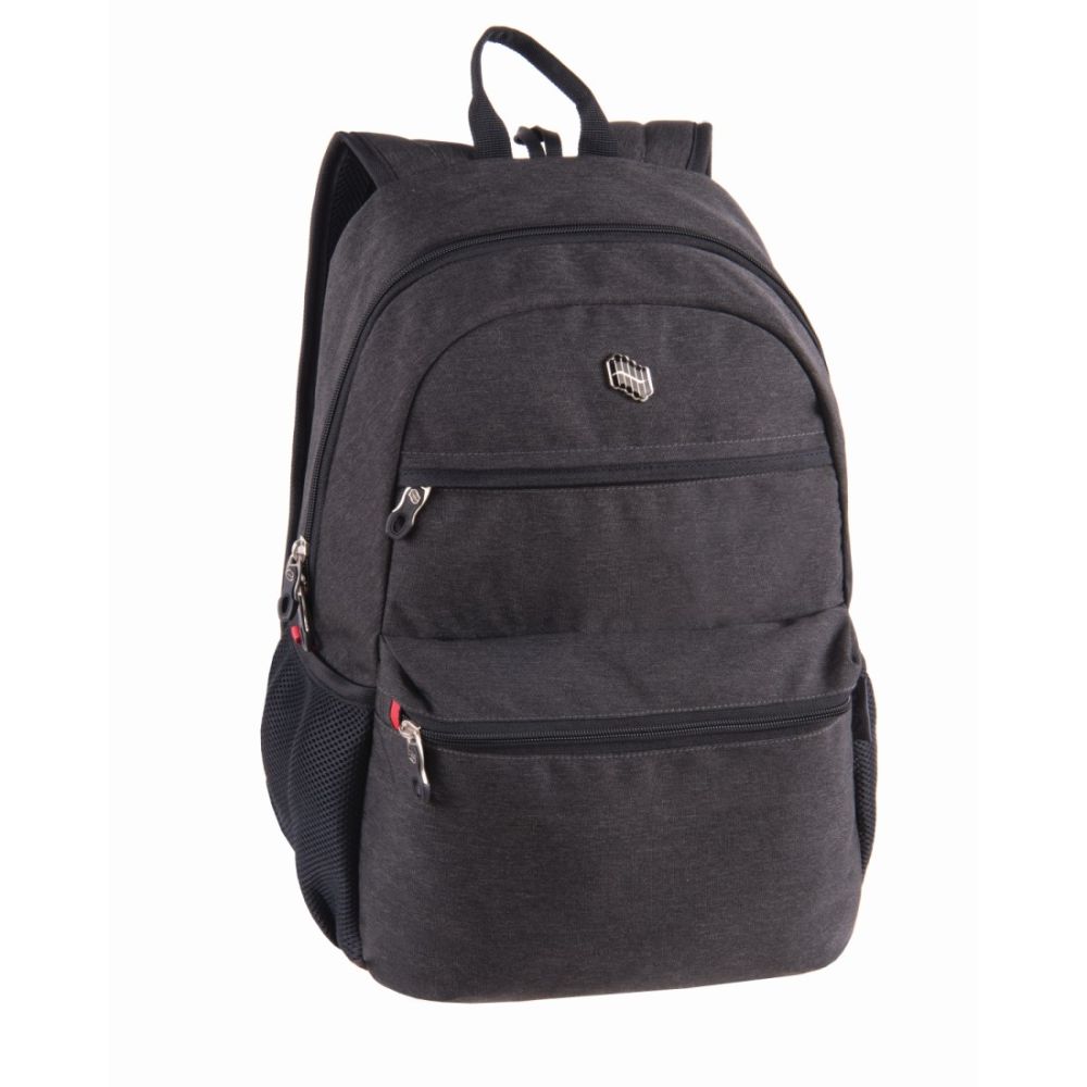 Ученическа раница PULSE Steph Black Dark Gray, 3 отделения